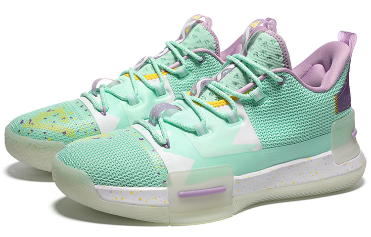 PEAK Flash Cushioning Slip Resistant Mid top Basketball Shoes Women’s Mint Green