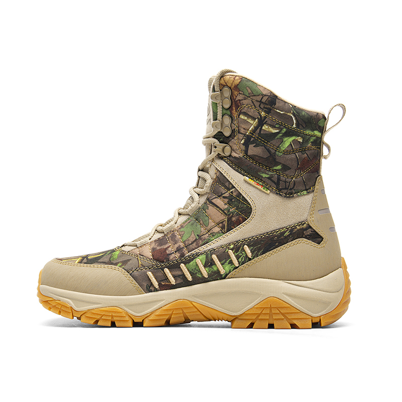 GLUNA Mountaineering & Hiking Shoes Unisex High Top Camouflage