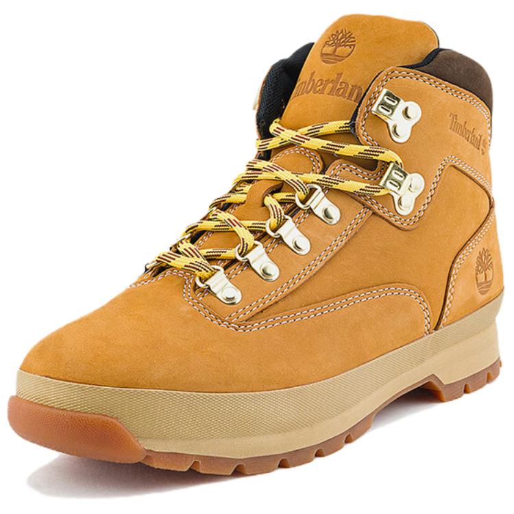 Timberland Slip Resistant Abrasion Resistant Mid top Mountaineering Shoes Men’s Yellow