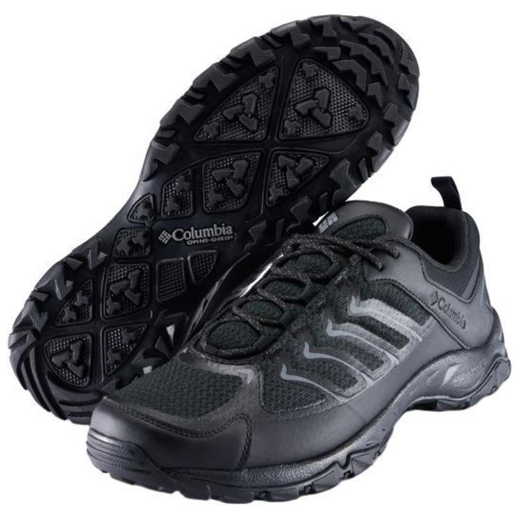 Columbia Cushioning Slip Resistant Abrasion Resistant Waterproof Low top Hiking Shoes Men’s Black