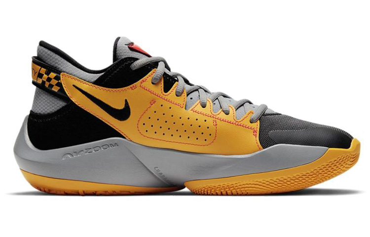 Кроссовки Nike Freak 2 Taxi (серо-серебристо-желтые) — фото 2