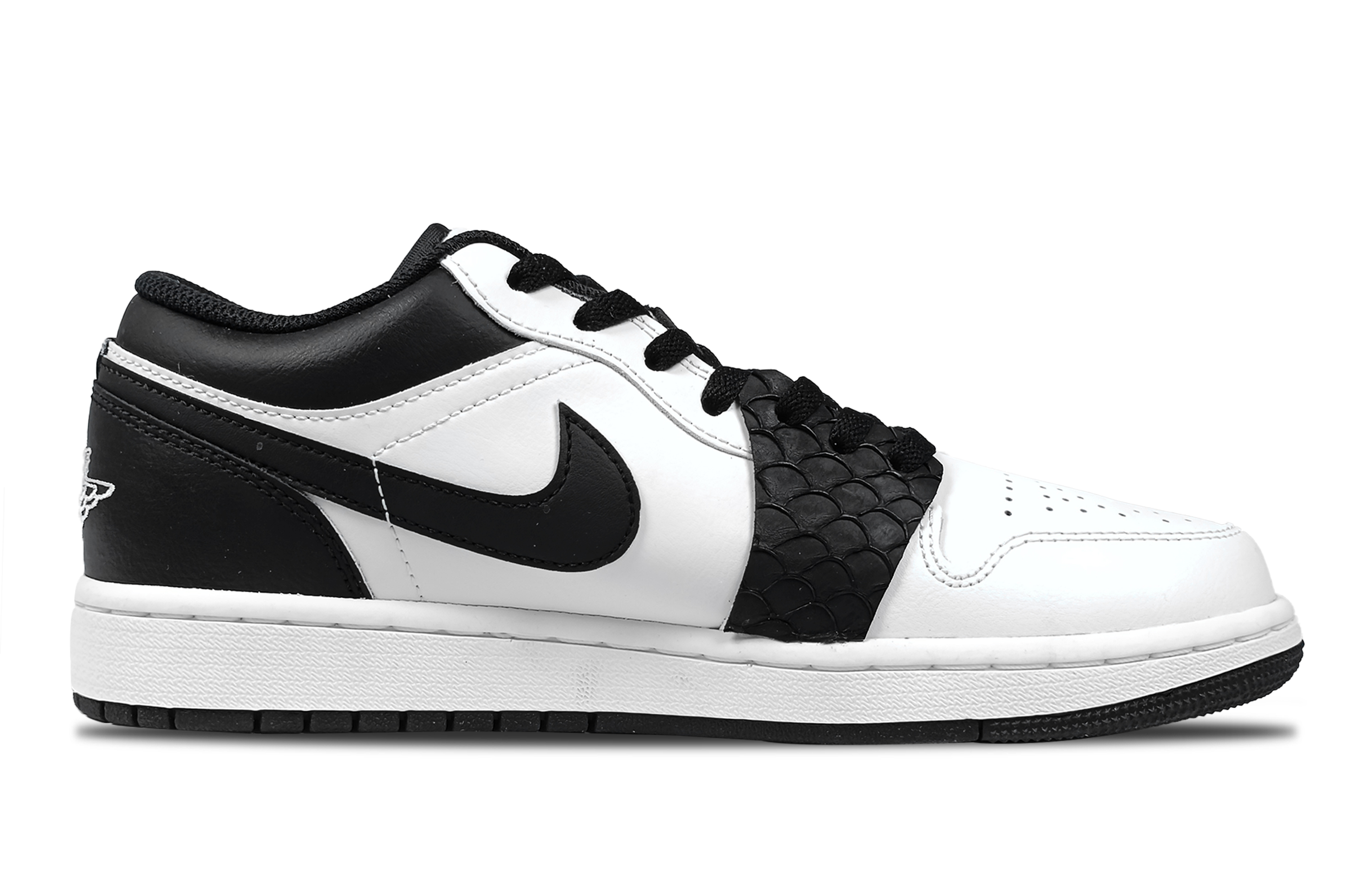 Jordan Air Jordan 1 Snake Warrior Leather Cushioning Slip Resistant Cushioning Slip Resistant Low top