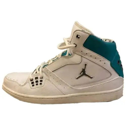 Jordan Air Jordan 1 Leather Comfortable Vintage Basketball Shoes Men's White