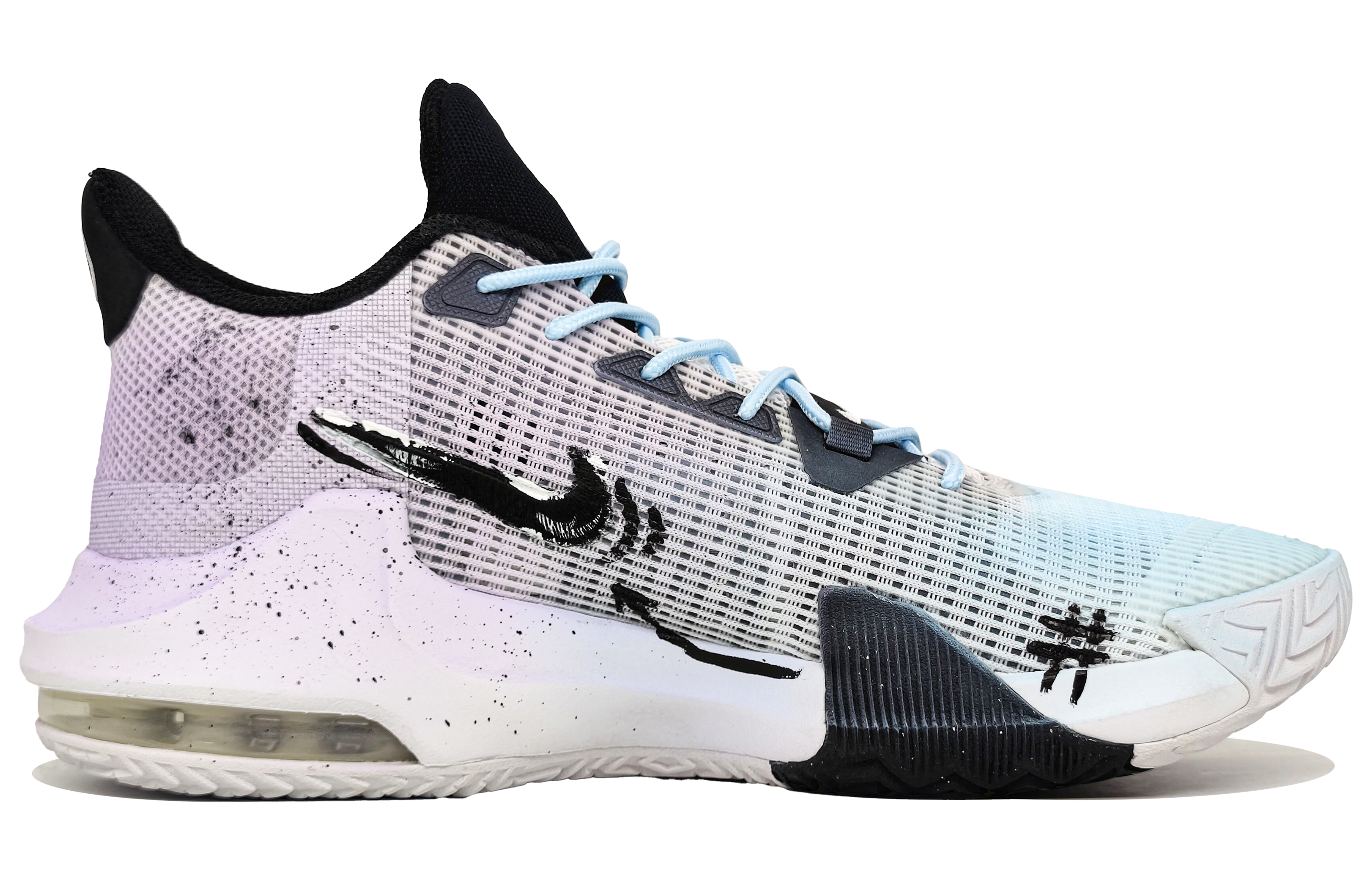 Nike Air Max Impact 3 Slip Resistant Abrasion Resistant Low top Basketball Shoes Men’s Blue Purple