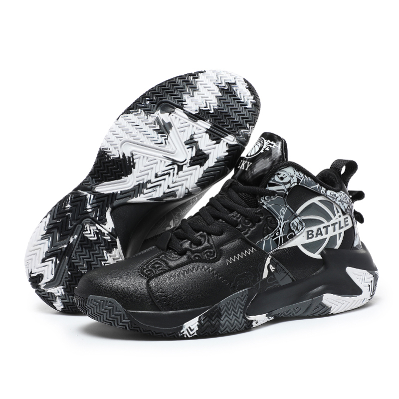 MEKY Cushioning Slip Resistant Abrasion Resistant Breathable Support Mid top Basketball Shoes Men’s
