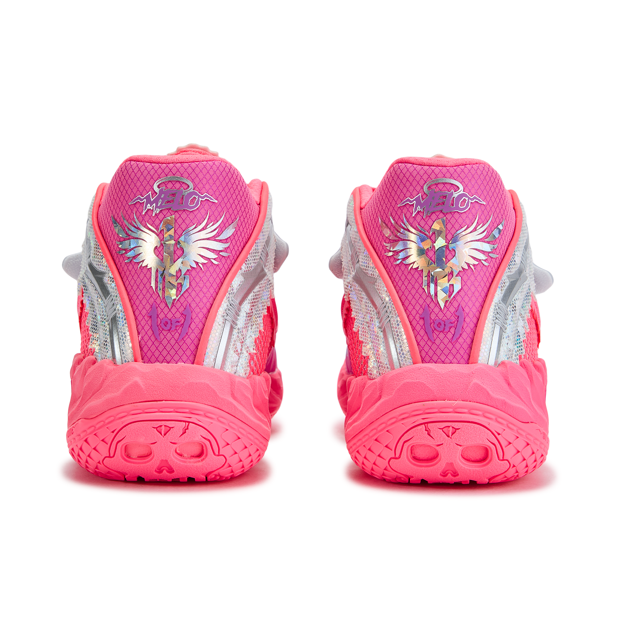 PUMA MB.05 Basketball Shoes Unisex Pink Silver