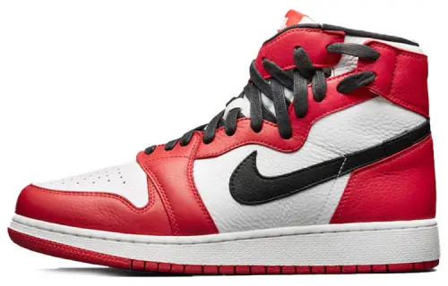 Jordan Air Jordan 1 Rebel 20 Chicago leather versatile wear-resistant lightweight high-top retro basketball shoes women's white and red