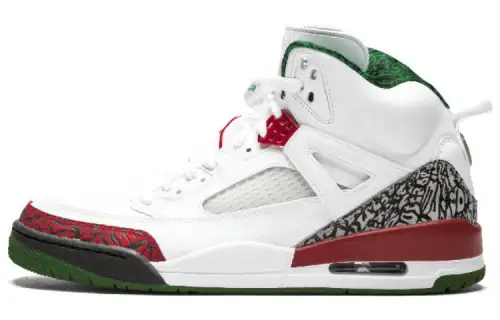 Jordan Spizike OG Spike Lee Mid Basketball Shoes Men's White Green Red 2014 Edition