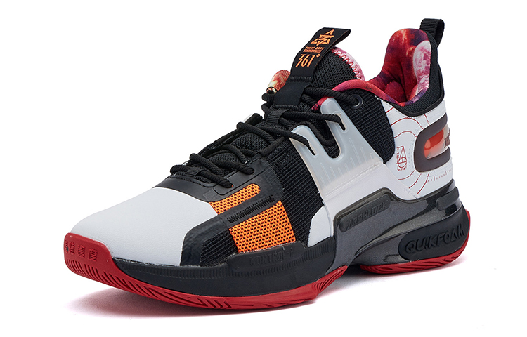 361° Restraint 2 Abrasion Resistant Slip Resistant Low top Performance Basketball Shoes Men’s Black White