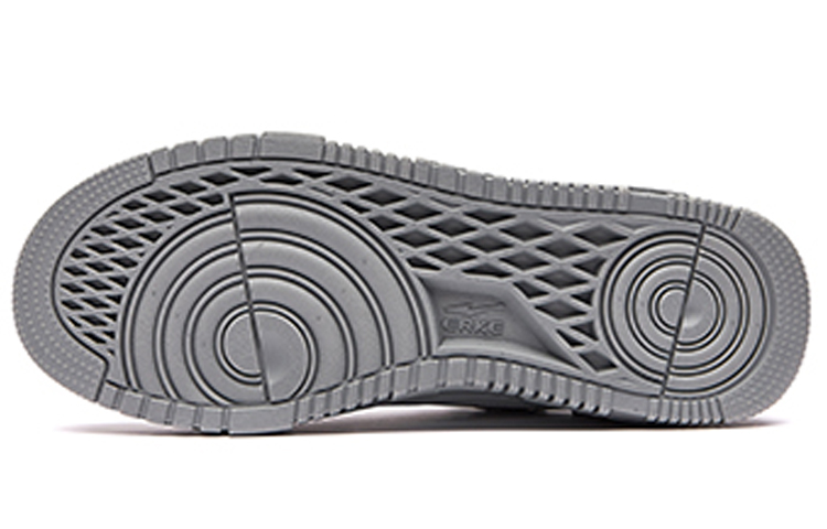 Erke Shimmer Slip Resistant Cushioning Abrasion Resistant Lightweight Low top Skateboard Shoes Men's Cool Gray