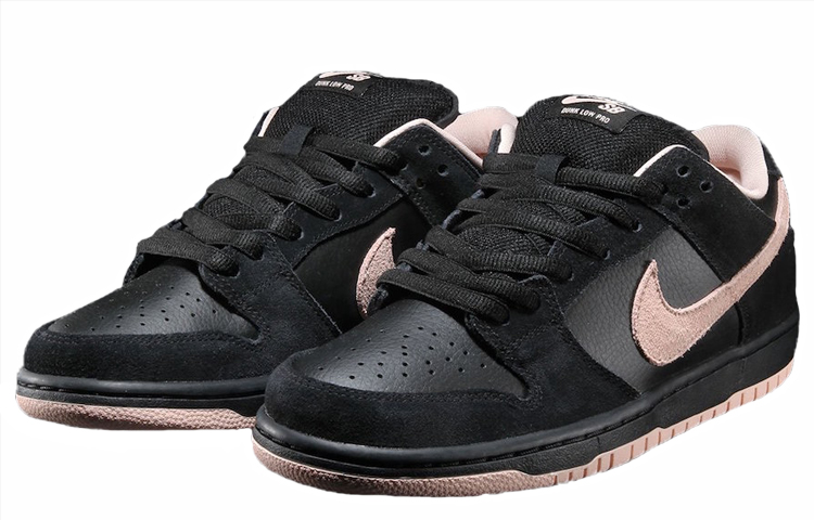 Кеды Nike Dunk SB Pro OG (черно-розовые) — Чёрный / розовый — фото 2