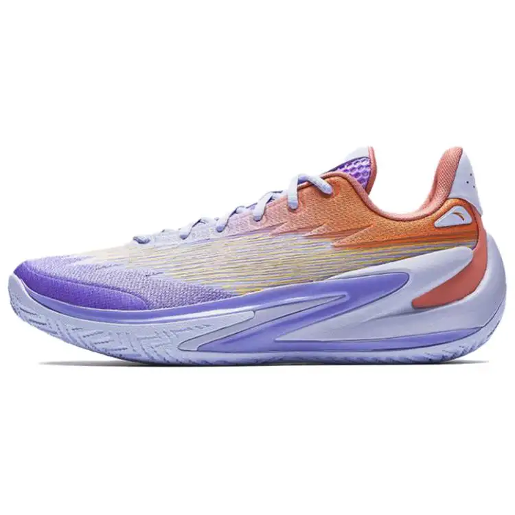 Anta Cushioning Slip Resistant Abrasion Resistant Low top Basketball Shoes Men's