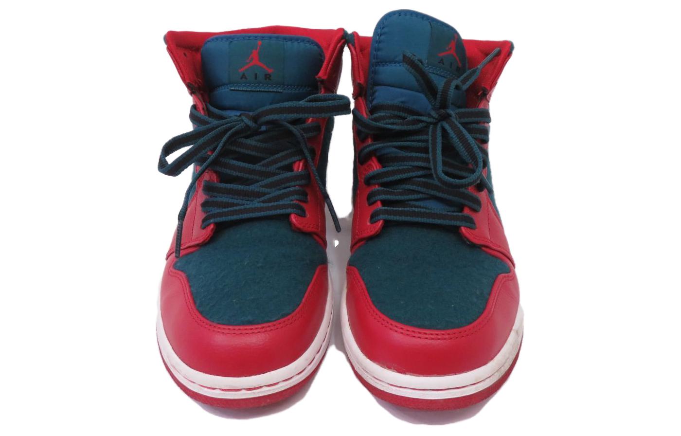 Jordan 1 Mid Gym Red Black Dark Sea