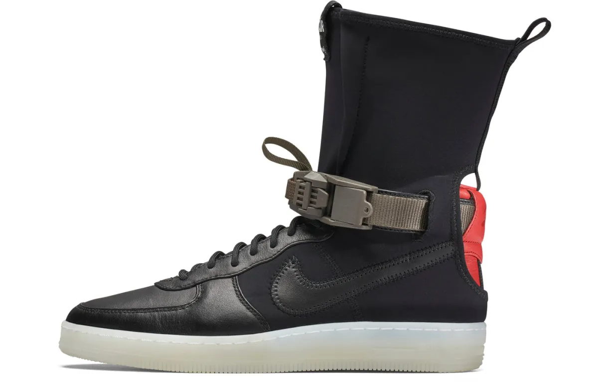 Nike Air Force 1 Downtown Acronym Black Crimson