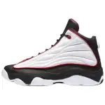 Jordan Pro Strong Cushioning High top Basketball Shoes Men's Black Red White