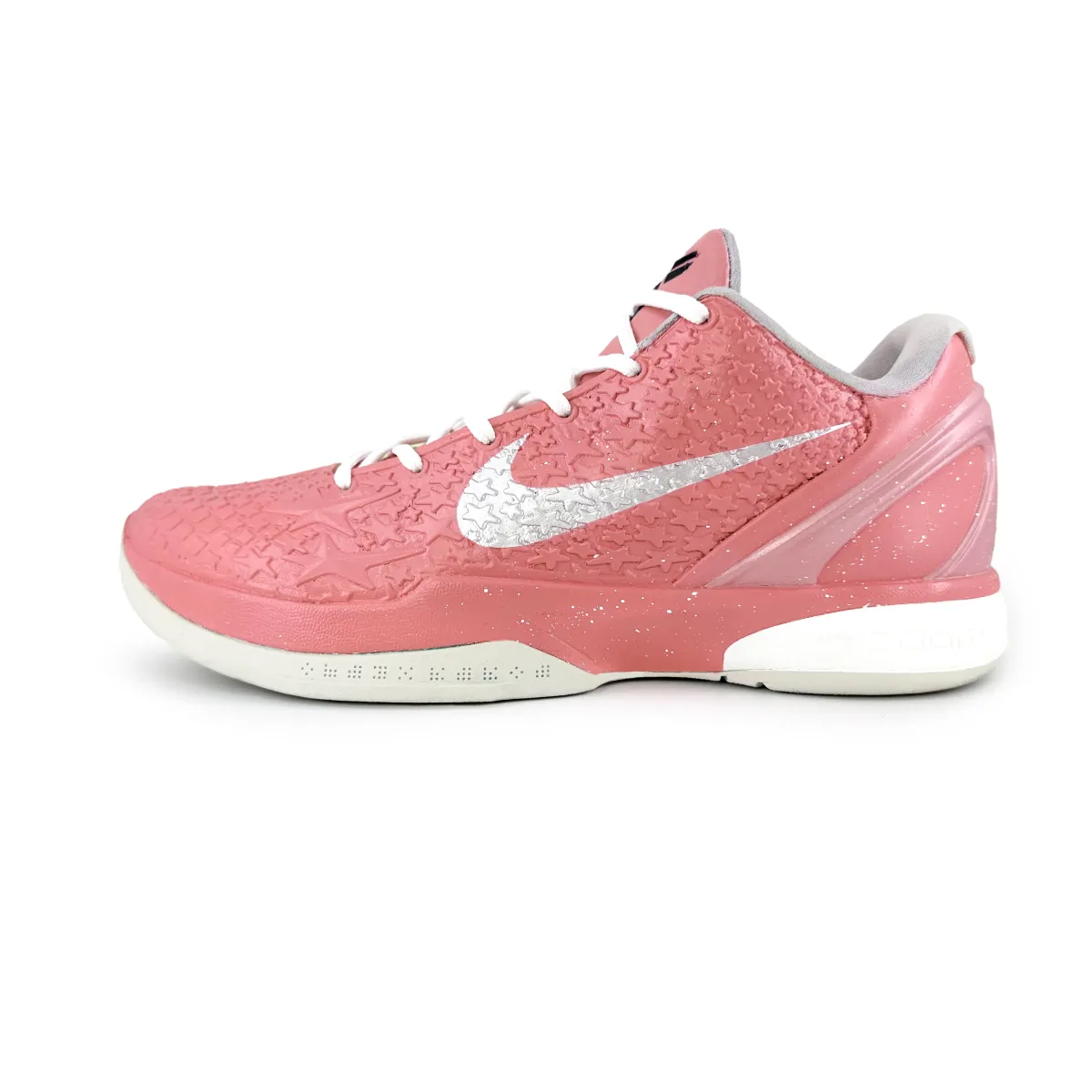 Nike Zoom Kobe 6 Cushioning, Wear Resistant Low top Basketball Shoes Men's Pink Silver