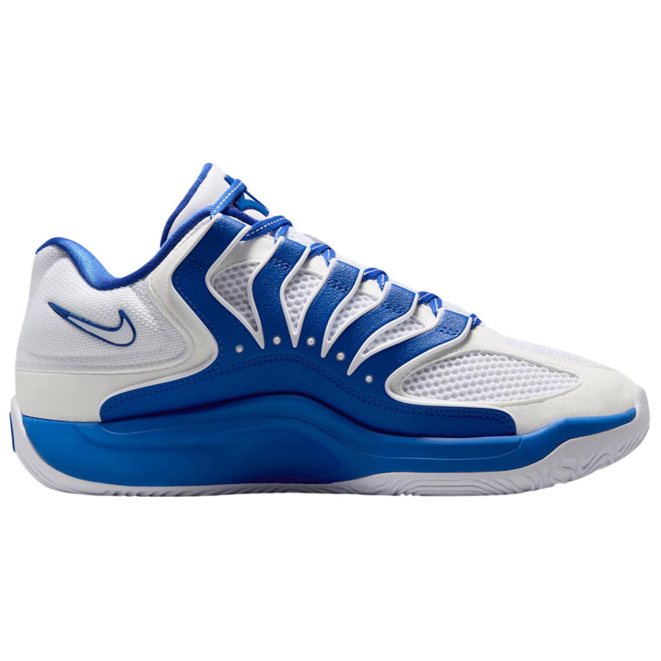 Nike KD 18 Abrasion Resistant Abrasion Resistant Low top Basketball Shoes Unisex White Blue