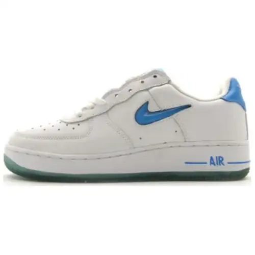 Nike Air Force 1 Slip Resistant Abrasion Resistant Low top Skateboard Shoes Women's White