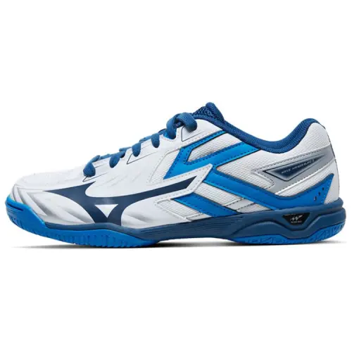 Mizuno Slip Resistant Abrasion Resistant Low top Training Shoes Unisex White Blue