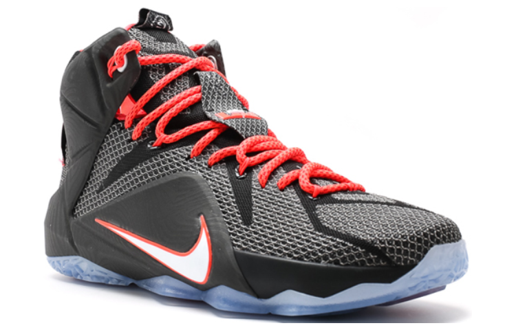 Мужские кроссовки Nike Lebron 12 Court Vision (черные) — фото 2