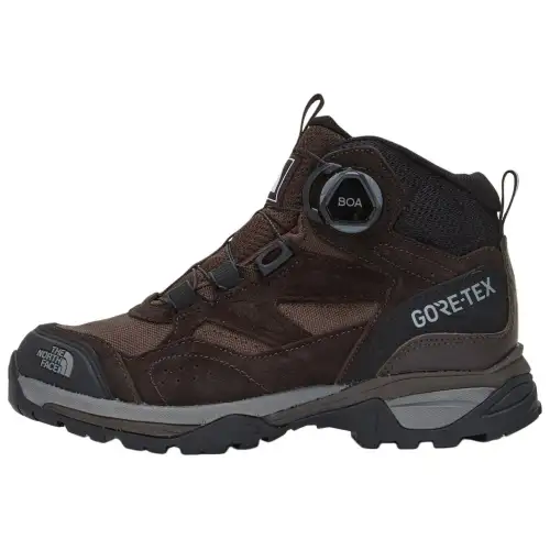 THE NORTH FACE Slip Resistant Abrasion Resistant Mid top Mountaineering Shoes Men's Umber