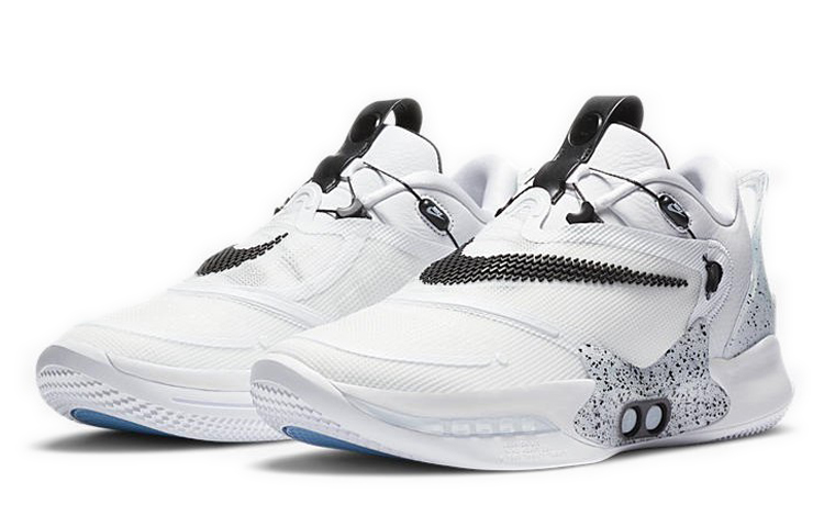 Мужские кроссовки Nike Adapt bb 2.0 Oreo (черно-белые) — фото 3