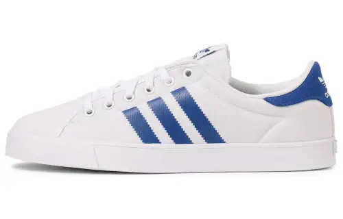 Adidas Originals Adicourt Cushioning, Wear Resistant Low top Skateboard Shoes Unisex White Blue
