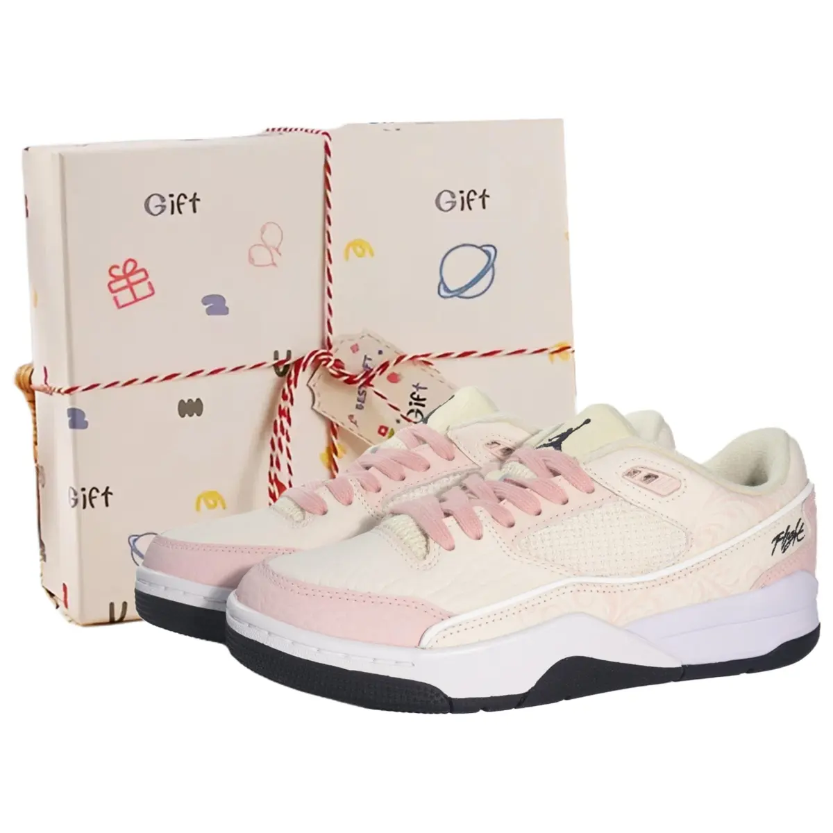 Jordan FLIGHT COURT Cushioning, Wear Resistant Low top Vintage Basketball Shoes Women's