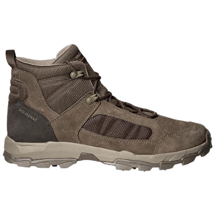 DECATHLON Slip Resistant Abrasion Resistant Mid top Mountaineering Shoes Men’s Brown