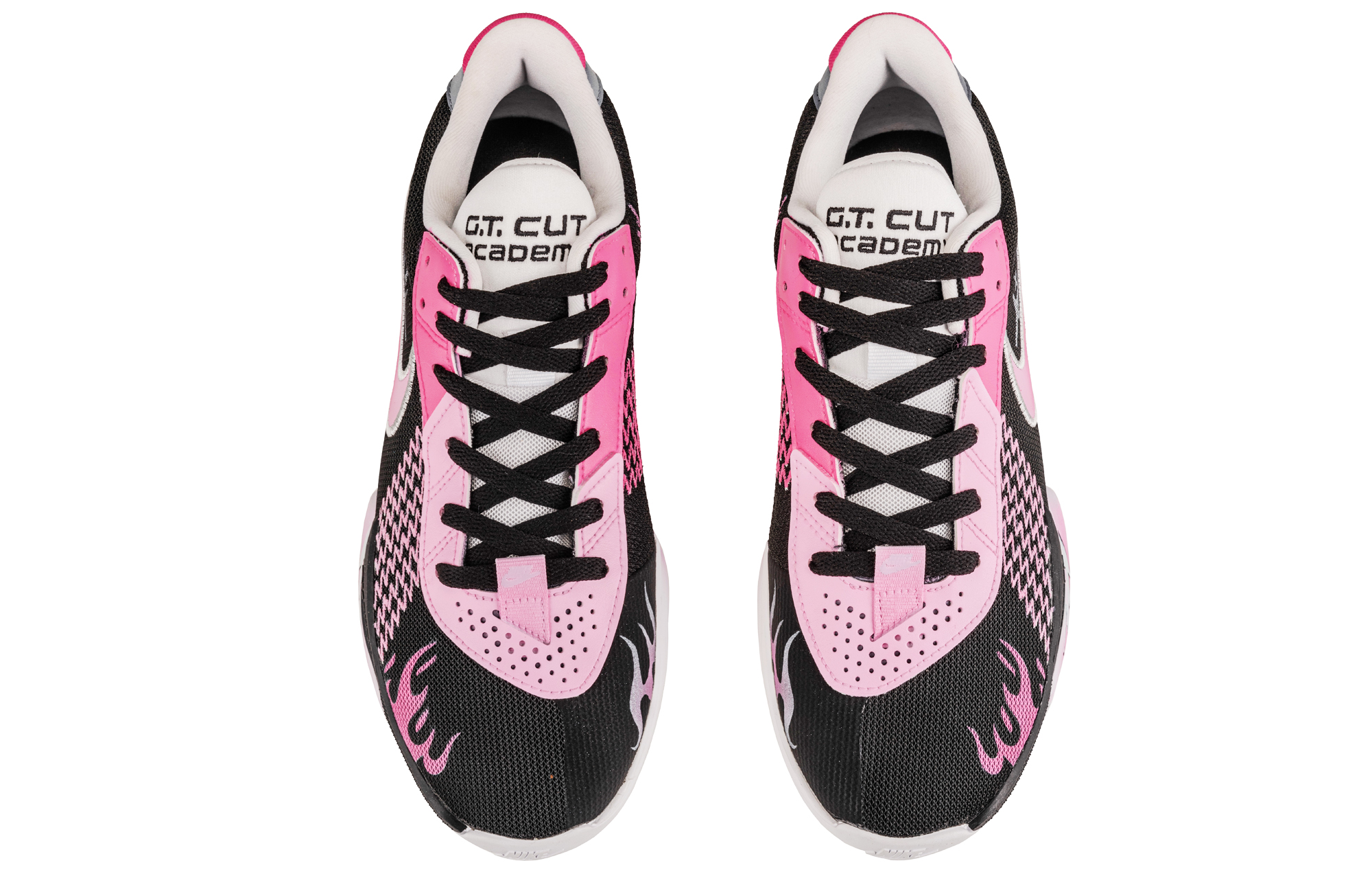 Nike Air Zoom G.T. Cut Academy Slip Resistant Abrasion Resistant Low top Basketball Shoes Unisex Black Pink