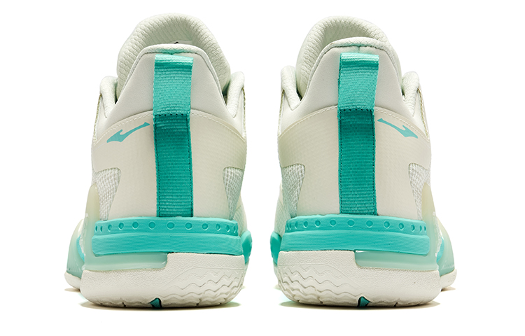 Erke Comfortable And Breathable Cushioning Slip Resistant High top Basketball Shoes Men’s Ivory White Fairy Fruit Green