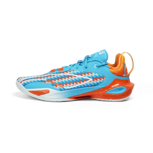 Li Ning Speed 11 Basketball Shoes Men's Low Top Blue Orange