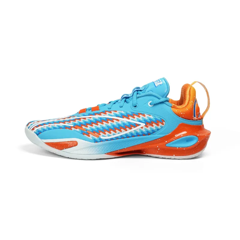 Li Ning Speed 11 Basketball Shoes Men's Low Top Blue Orange