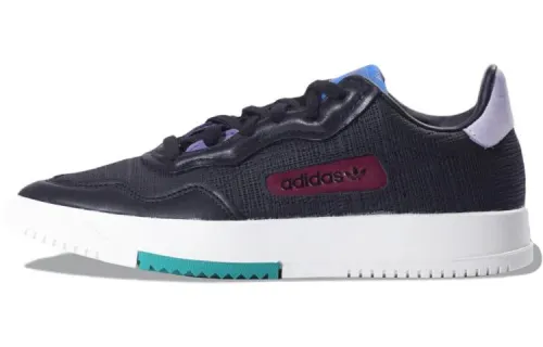 Adidas Originals SC Premiere Leather Fashion Wear resistant And Lightweight Low top Skateboard Shoes Men's Dark Blue