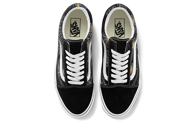 Кеды Vans Old Skool (черно-бело-желтые) — фото 3