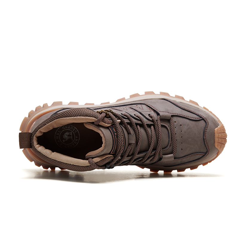 CAMEL Lace Up Cushioning Slip Resistant High top Outdoor Shoes Men’s