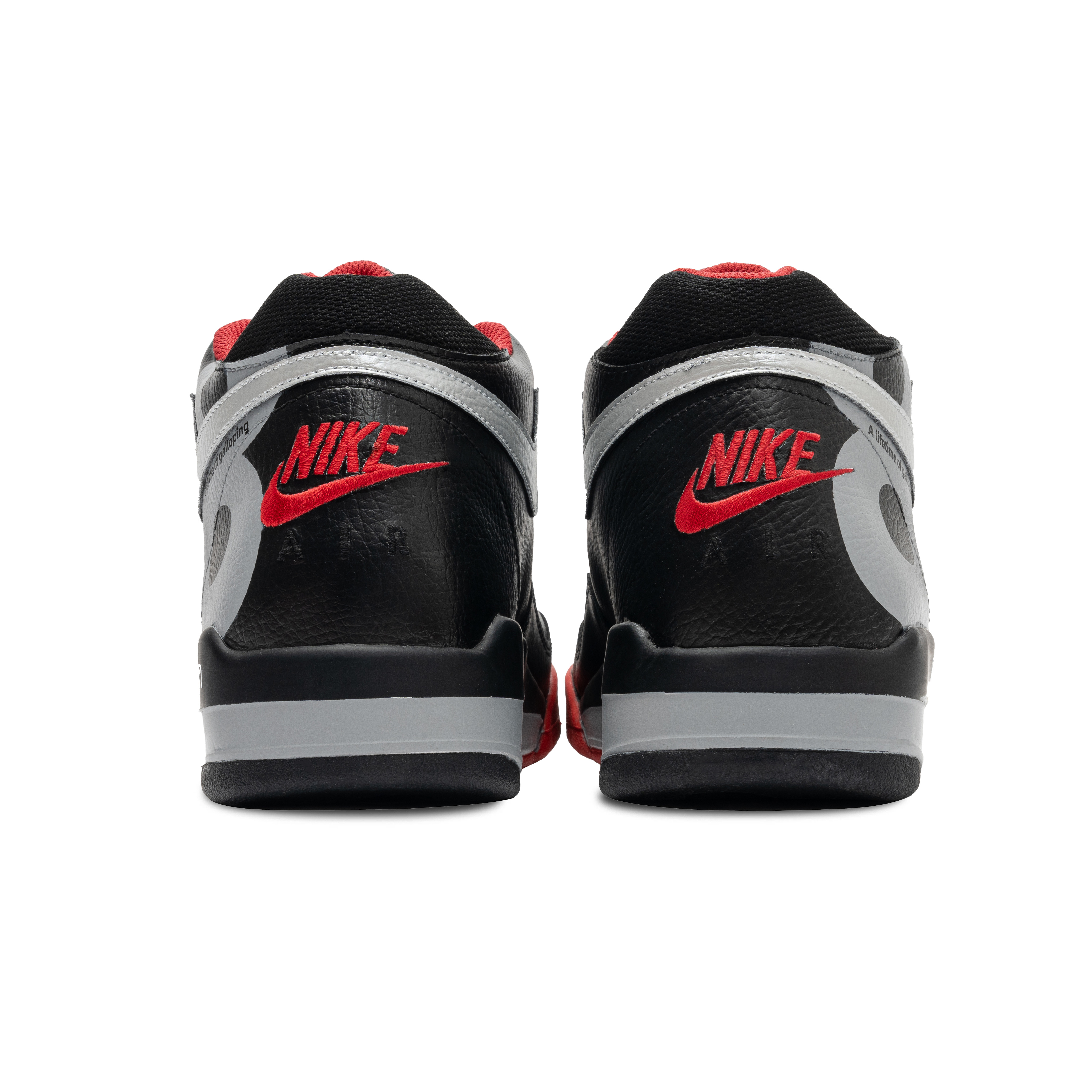 Nike Flight Legacy Frenzied Spirit Racing Slip Resistant Mid top Vintage Basketball Shoes Unisex Black