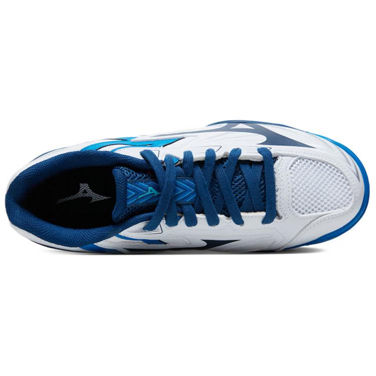Mizuno Slip Resistant Abrasion Resistant Low top Training Shoes Unisex White Blue