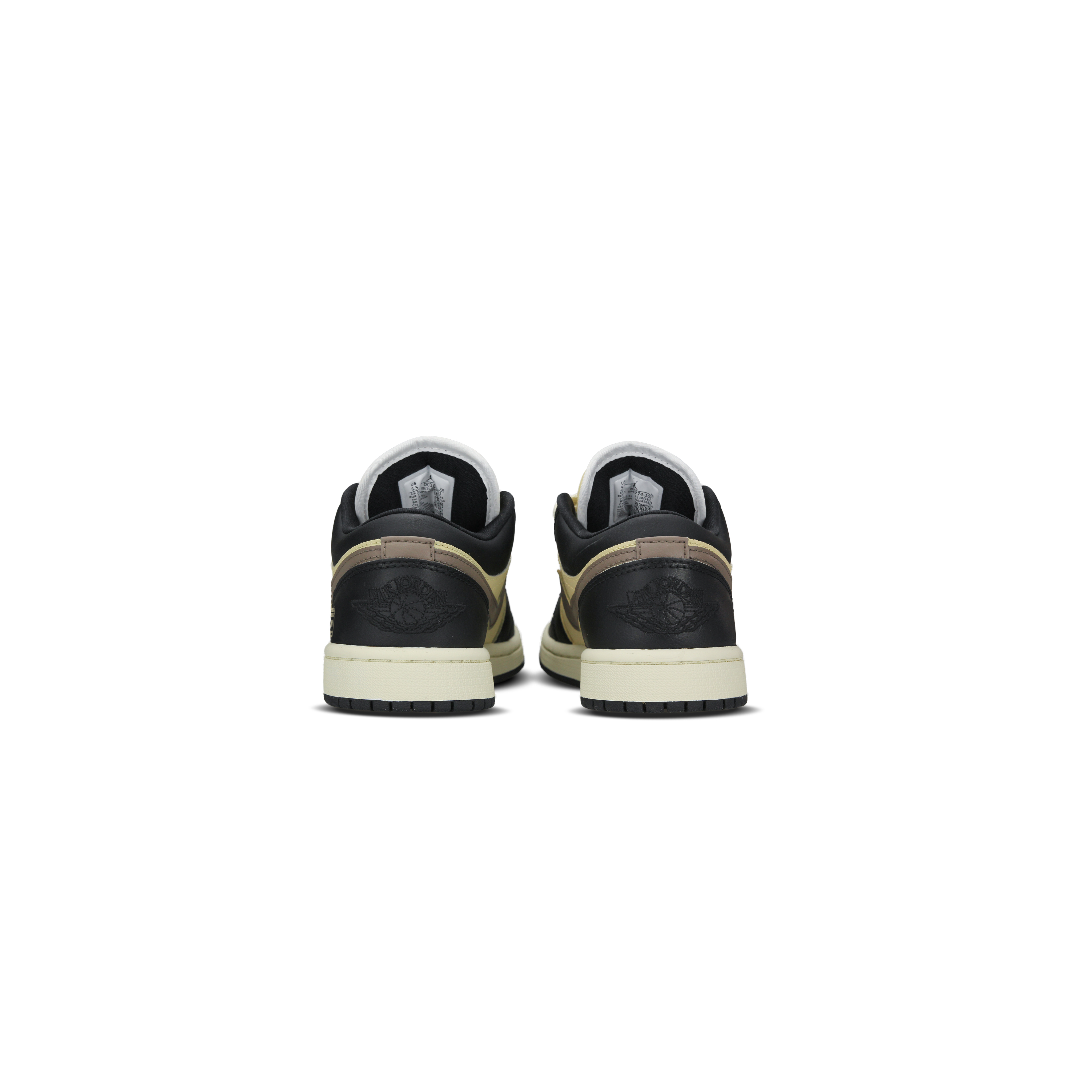 Jordan Air Jordan 1 Abrasion Resistant Low top Vintage Basketball Shoes Women’s Beige Black