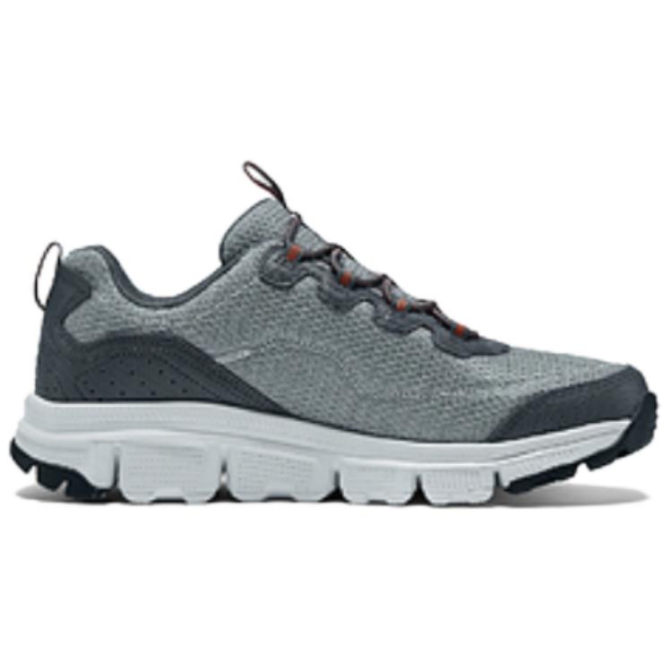 Skechers Summits At Abrasion Resistant Low top Hiking Shoes Men’s Gray Orange