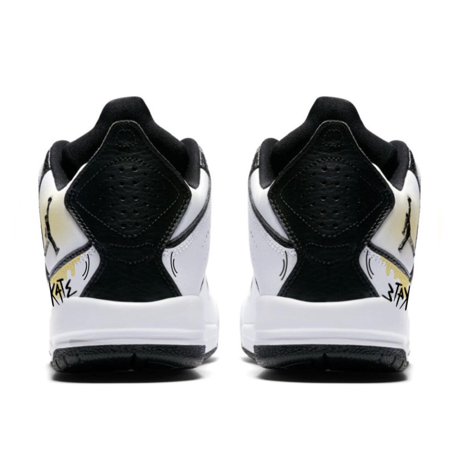 Jordan Courtside 23 Vintage Basketball Shoes Unisex Mid Top Yellow