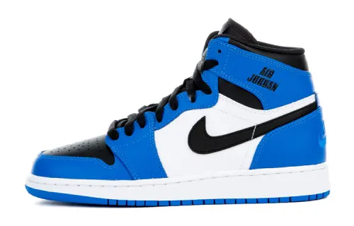 Jordan Air Jordan 1 Retro High OG model disappearing flying wings small lightning shock-absorbing anti-slip high-top retro basketball shoes women's blue and white