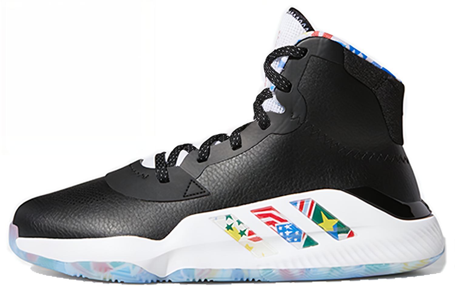 Мужские кроссовки adidas Pro Bounce Madness 2019 (черно-белые) — фото 1