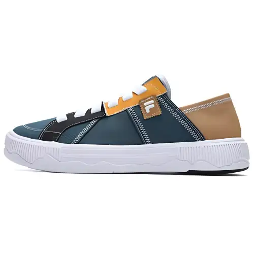 FILA FUSION POP 3 SE Slip on Abrasion Resistant Breathable Low top Canvas Shoes Men's Green White Yellow