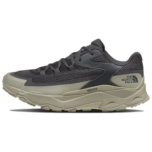 THE NORTH FACE VECTIV TARAVAL Soft And Comfortable Slip Resistant Abrasion Resistant Low top Hiking Shoes Men's Gray