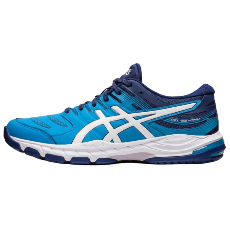 Asics Gel Beyond 6 Comfortable Low top Training Shoes Unisex Blue White
