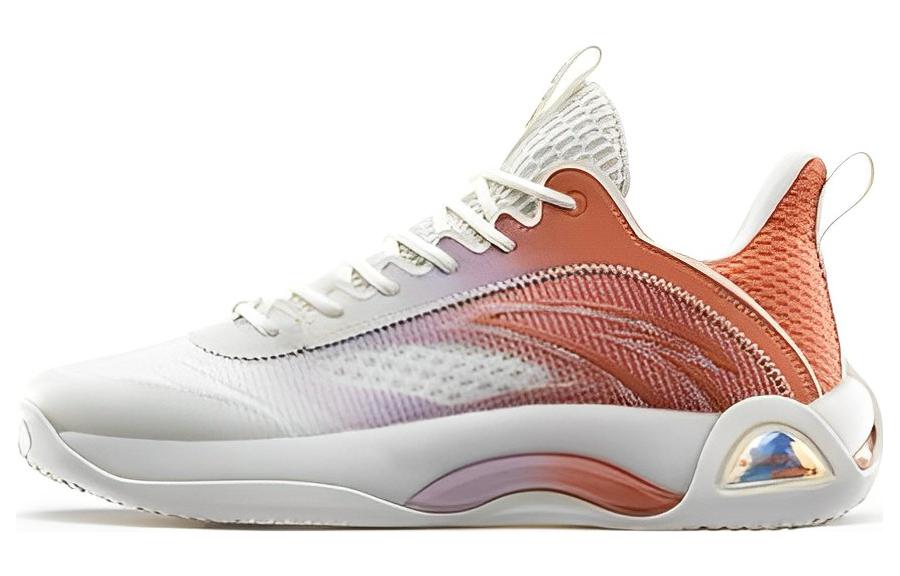 Anta Cement Bubble 2.0 Game Ready Slip Resistant Low top Basketball Shoes Men’s White Purple Orange