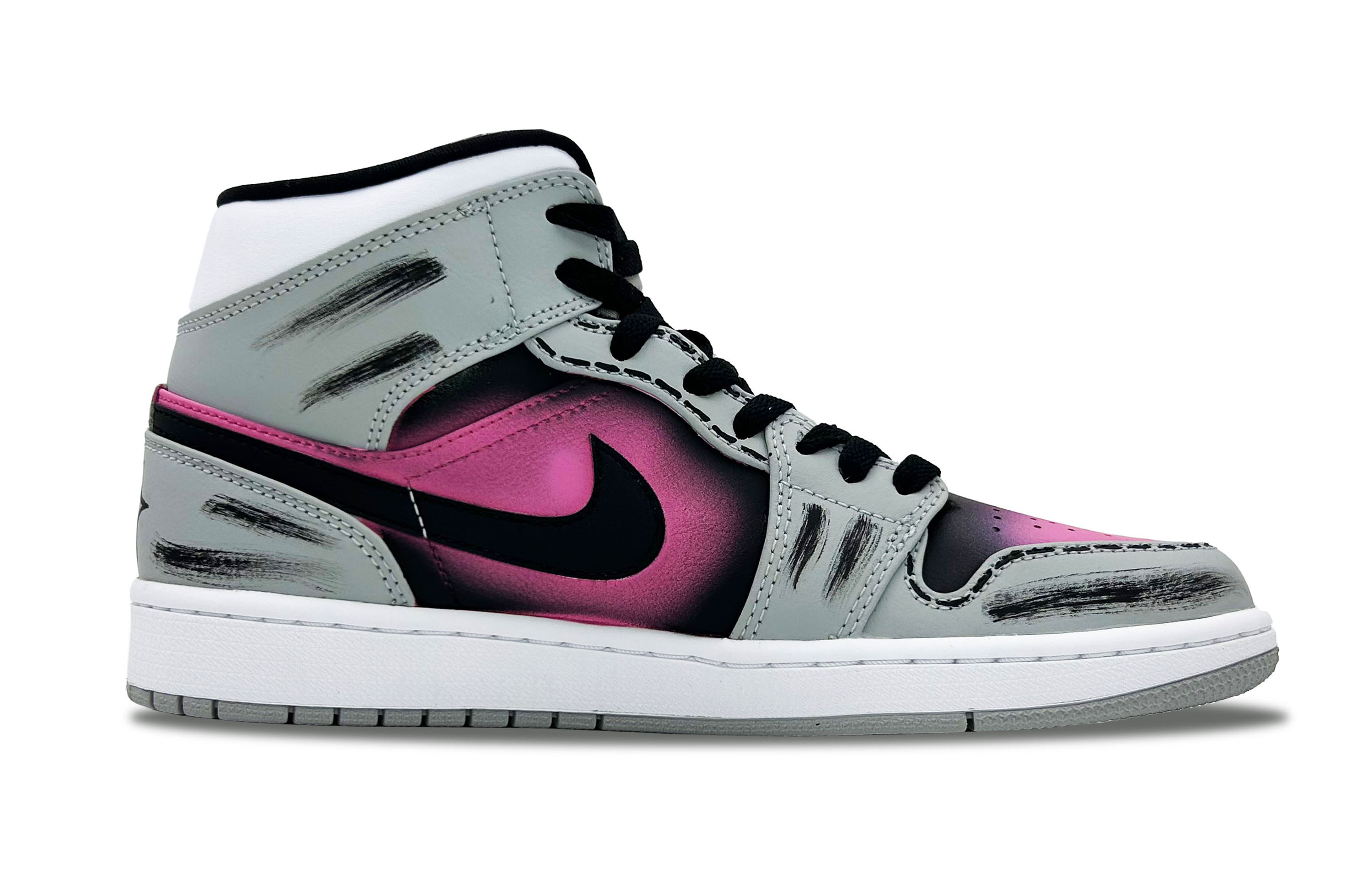 Jordan Air Jordan 1 Synthetic Leather, Split Cow Leather Cushioning Slip Resistant Abrasion Resistant Mid top