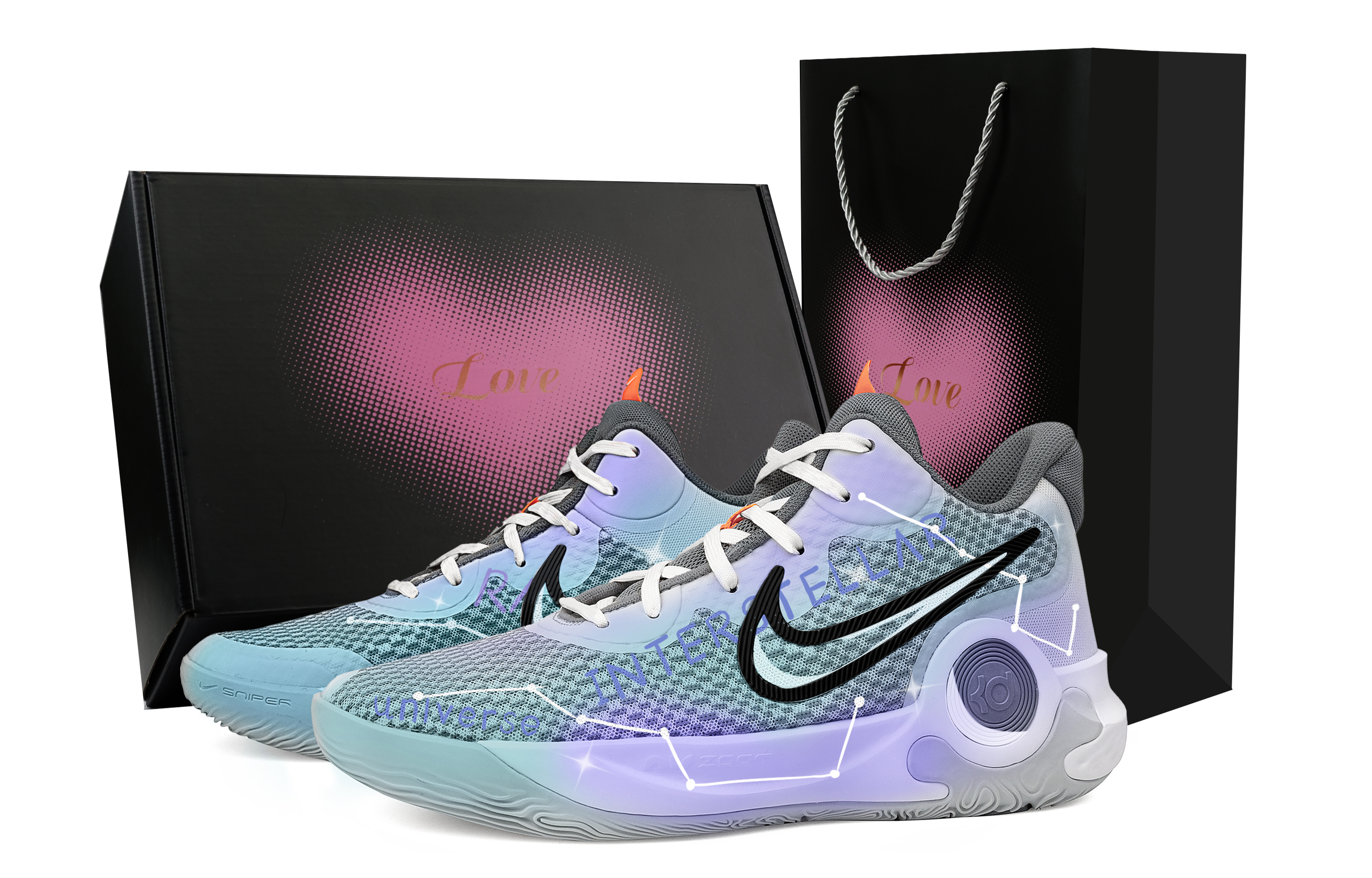 Nike KD Trey 5 IX Basketball Shoes Unisex Mid Top Lake Blue