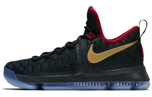 Nike KD 9 Gold Medal Durant 9 round toe lace-up non-slip wear-resistant low-top practical basketball shoes men's black